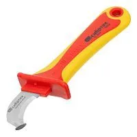 Нож диэлектрический до 1000 В, для снятия оплетки электрокабелей Сибртех Нож диэлектрический до 1000 В, для снятия оплетки электрокабелей Сибртех