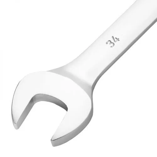 Ключ комбинированный 34мм, никелированный Сибртех фото 5 Ключ комбинированный 34мм, никелированный Сибртех фото 5