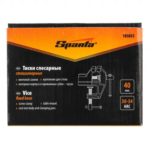 Тиски, 40 мм, крепление для стола Sparta фото 4 Тиски, 40 мм, крепление для стола Sparta фото 4