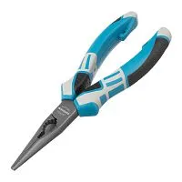 Длинногубцы прямые 170 мм, трехкомпонентные рукоятки Gross Длинногубцы прямые 170 мм, трехкомпонентные рукоятки Gross