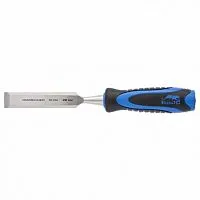 Долото-стамеска, плоская, 22 мм, двухкомпонентная рукоятка, металлический затыльник Барс