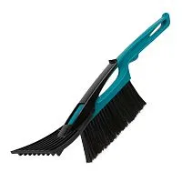 Щетка-сметка для снега со скребком 400 мм, бирюзовая Sparta Щетка-сметка для снега со скребком 400 мм, бирюзовая Sparta