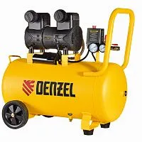 Компрессор безмасл. малошумный DLP-1500/50, 1,5 кВт,50 л, 2850 об/мин, 250 л/мин Denzel