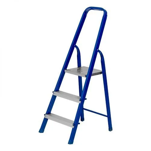 Стремянка, 3 ступени, стальной профиль, алюминиевые ступени Сибртех Стремянка, 3 ступени, стальной профиль, алюминиевые ступени Сибртех