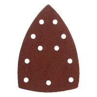 Треугольник абразивный на ворc. подложке под "липучку", перф., P 100, 150х150х100 мм, 5 шт. Denzel