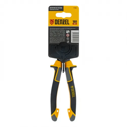 Плоскогубцы комбинированные 180 мм, трехкомпонентные рукоятки Denzel фото 9 Плоскогубцы комбинированные 180 мм, трехкомпонентные рукоятки Denzel фото 9