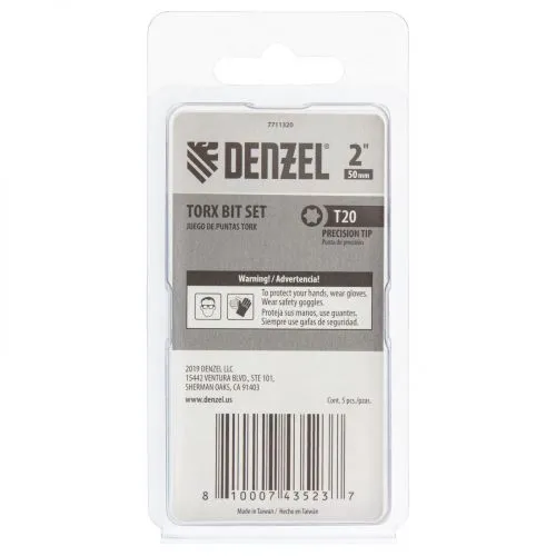 Бита T20x50, 5 шт. Denzel фото 7 Бита T20x50, 5 шт. Denzel фото 7