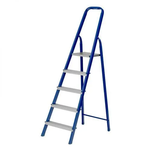 Стремянка, 5 ступеней, стальной профиль, алюминиевые ступени Сибртех Стремянка, 5 ступеней, стальной профиль, алюминиевые ступени Сибртех