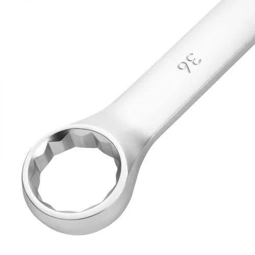 Ключ комбинированный 36мм, никелированный Сибртех фото 4 Ключ комбинированный 36мм, никелированный Сибртех фото 4