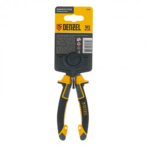 Плоскогубцы комбинированные 165 мм, трехкомпонентные рукоятки Denzel фото 9 Плоскогубцы комбинированные 165 мм, трехкомпонентные рукоятки Denzel фото 9