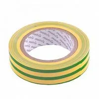 Изолента ПВХ, 15 мм х 10 м, желто-зеленая, 150 мкм Matrix