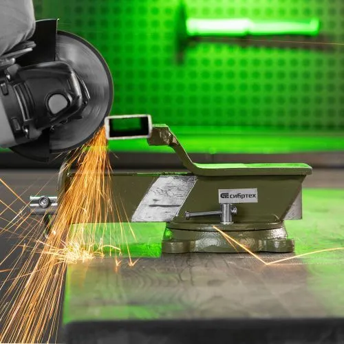 Тиски слесарные, 125 мм, стальные, поворотные Сибртех фото 4 Тиски слесарные, 125 мм, стальные, поворотные Сибртех фото 4