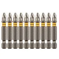 Бита PZ2х50, сталь S2, шестигранный профиль, 10 шт. Е 6,3 Denzel