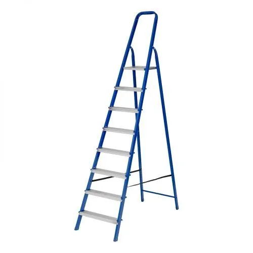 Стремянка, 8 ступеней, стальной профиль, алюминиевые ступени Сибртех Стремянка, 8 ступеней, стальной профиль, алюминиевые ступени Сибртех