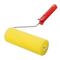 Валик "Структурный" поролоновый с ручкой, "гладкий", 230 мм, D 80 мм, D ручки 6 мм MTX