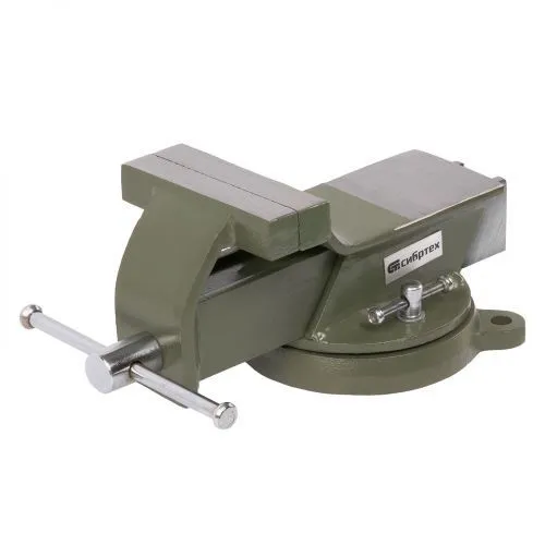 Тиски слесарные, 100 мм, стальные, поворотные Сибртех Тиски слесарные, 100 мм, стальные, поворотные Сибртех