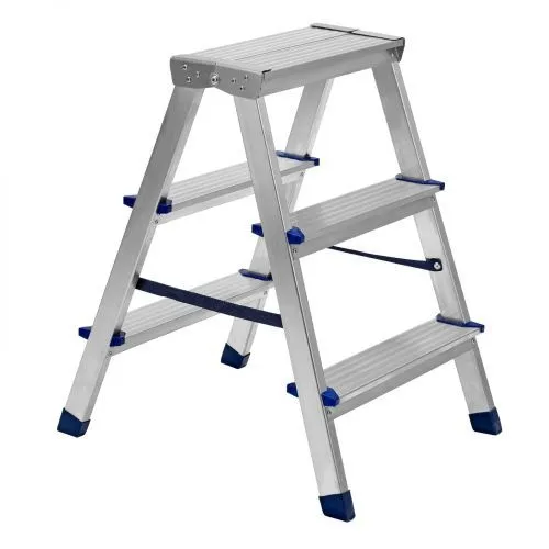 Стремянка двусторонняя 3 ступени, алюминиевая, Сибртех фото 9 Стремянка двусторонняя 3 ступени, алюминиевая, Сибртех фото 9