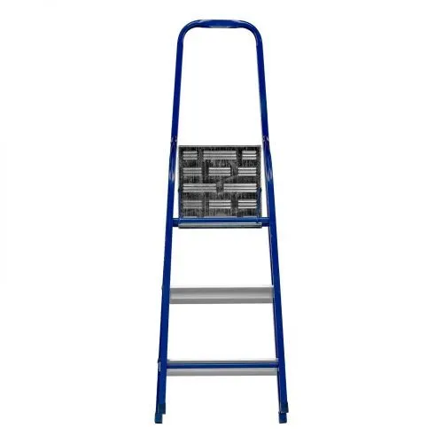 Стремянка, 3 ступени, стальной профиль, алюминиевые ступени Сибртех фото 6 Стремянка, 3 ступени, стальной профиль, алюминиевые ступени Сибртех фото 6