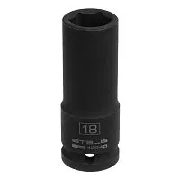 Головка ударная удлиненная шестигранная, 18 мм, 1/2, CrMo Stels