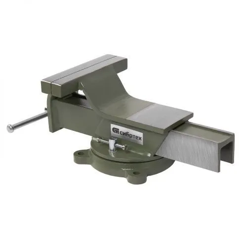 Тиски слесарные, 150 мм, стальные, поворотные Сибртех фото 3