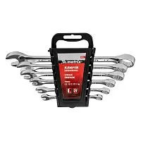 Набор ключей комбинированных, 6-17 мм, 6 шт, CrV, полированный хром Matrix Набор ключей комбинированных, 6-17 мм, 6 шт, CrV, полированный хром Matrix
