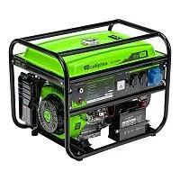 Генератор бензиновый БС-6500Э, 5.5 кВт, 230В, четырехтактный, 25 л, электростартер Сибртех