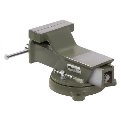 Тиски слесарные, 100 мм, стальные, поворотные Сибртех фото 3 Тиски слесарные, 100 мм, стальные, поворотные Сибртех фото 3