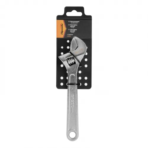 Ключ разводной, 200 мм, хромированный Sparta фото 3 Ключ разводной, 200 мм, хромированный Sparta фото 3