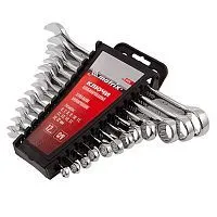 Набор ключей комбинированных, 6-22 мм, 12 шт, CrV, полированный хром Matrix Набор ключей комбинированных, 6-22 мм, 12 шт, CrV, полированный хром Matrix