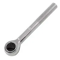 Ключ-трещотка 1/4", 45 зубьев, с переключателем, хром Sparta