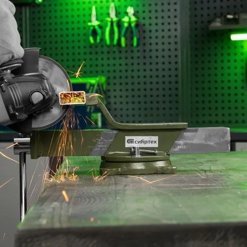 Тиски слесарные, 200 мм, стальные, поворотные Сибртех фото 16 Тиски слесарные, 200 мм, стальные, поворотные Сибртех фото 16