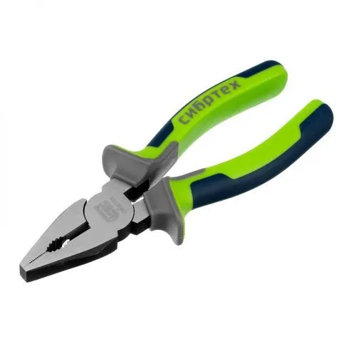Плоскогубцы комбинированные, 160 мм, фосфатирование, трехкомпонентные рукоятки Сибртех Плоскогубцы комбинированные, 160 мм, фосфатирование, трехкомпонентные рукоятки Сибртех