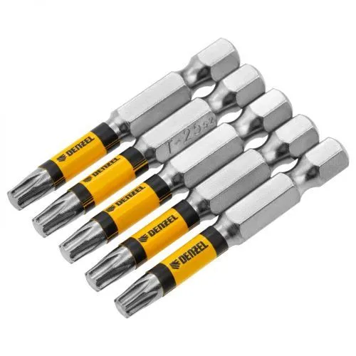 Бита T25x50, 5 шт. Denzel фото 3 Бита T25x50, 5 шт. Denzel фото 3
