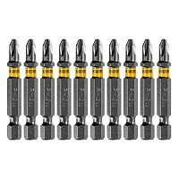 Бита PH2х50, сталь легированная S2, 20 шт., пластиковая коробка, , Е 6,3 Denzel