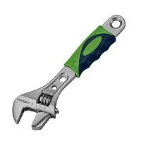 Ключ разводной, 150мм, переставная губка, 2-х комп. рукоятка Сибртех Ключ разводной, 150мм, переставная губка, 2-х комп. рукоятка Сибртех