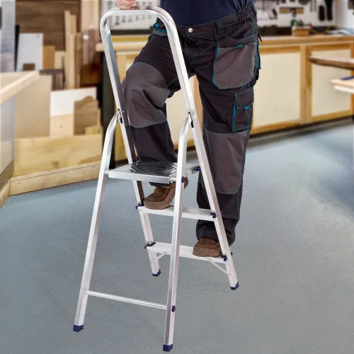 Стремянка усиленная, 3 ступени, алюминиевая, MTX фото 4 Стремянка усиленная, 3 ступени, алюминиевая, MTX фото 4