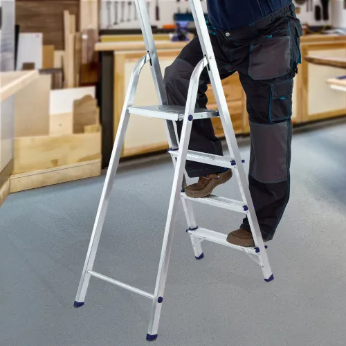 Стремянка усиленная, 4 ступени, алюминиевая, MTX фото 4 Стремянка усиленная, 4 ступени, алюминиевая, MTX фото 4