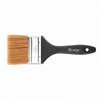 Кисть плоская "Евро" 3", натуральная щетина, пластмассовая ручка MTX