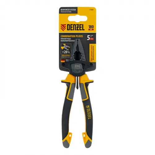 Плоскогубцы комбинированные 180 мм, трехкомпонентные рукоятки Denzel фото 10 Плоскогубцы комбинированные 180 мм, трехкомпонентные рукоятки Denzel фото 10