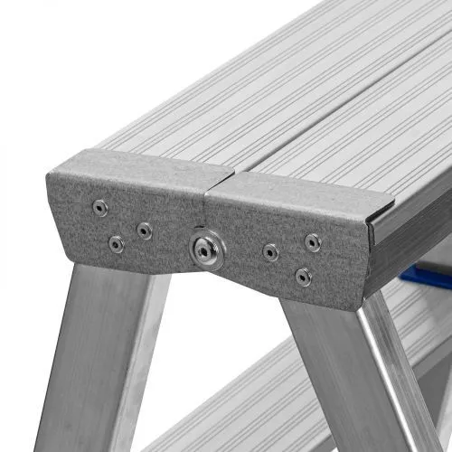 Стремянка двусторонняя 5 ступеней, алюминиевая, Сибртех фото 2 Стремянка двусторонняя 5 ступеней, алюминиевая, Сибртех фото 2