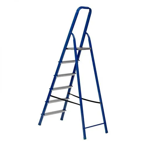 Стремянка, 6 ступеней, стальной профиль, алюминиевые ступени Сибртех фото 9 Стремянка, 6 ступеней, стальной профиль, алюминиевые ступени Сибртех фото 9