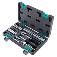 Набор инструментов, 1/4", CrV, пластиковый кейс 29 предметов Stels
