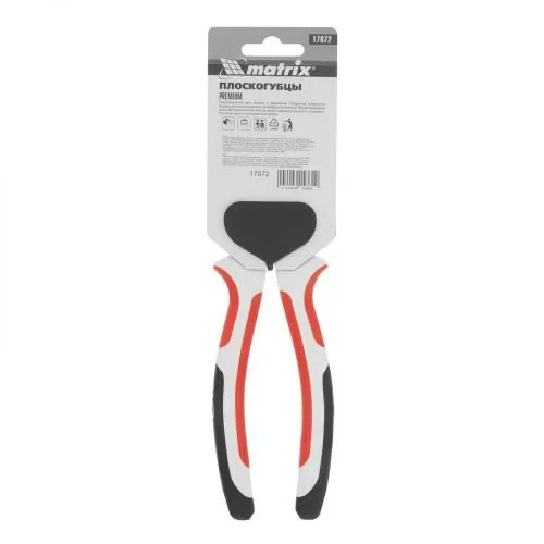 Плоскогубцы Premium, 200 мм, трехкомпонентные рукоятки Matrix фото 2 Плоскогубцы Premium, 200 мм, трехкомпонентные рукоятки Matrix фото 2