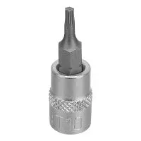 Головка с битой вставкой T10, квадрат 1/4, CrV Stels