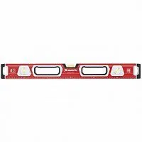 Уровень алюминиевый, магнит, фрезерованный, 3 глазка (1 зеркальный) двухкомпонентные рукоятки, 2000 мм Matrix