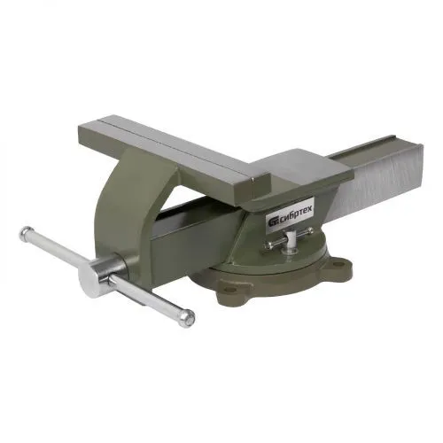 Тиски слесарные, 200 мм, стальные, поворотные Сибртех Тиски слесарные, 200 мм, стальные, поворотные Сибртех