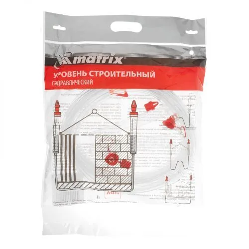 Гидроуровень,удлиненная колба, рельефная градуировка, 10м Matrix фото 2