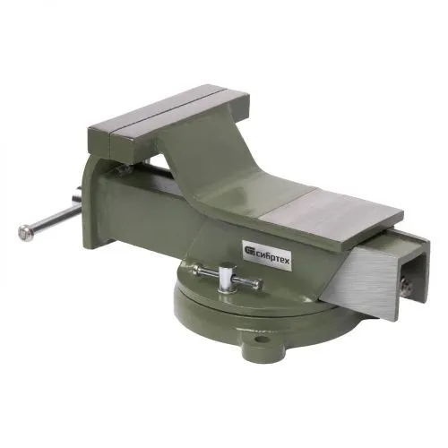 Тиски слесарные, 125 мм, стальные, поворотные Сибртех фото 5 Тиски слесарные, 125 мм, стальные, поворотные Сибртех фото 5