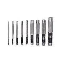 Набор пробойников для кожи 3 4 6 8 10 12.5 мм, 6 шт, чехол Сибртех
