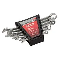 Набор ключей комбинированных, 6-17 мм, 6 шт, CrV, матовый хром Matrix Набор ключей комбинированных, 6-17 мм, 6 шт, CrV, матовый хром Matrix